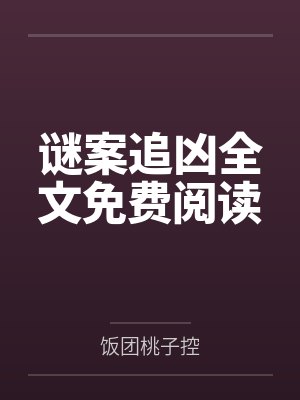 谜案追凶全文免费阅读