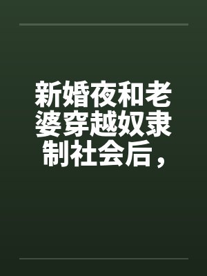 新婚夜和老婆穿越奴隶制社会后，我杀翻全场
