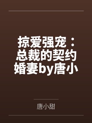 掠爱强宠：总裁的契约婚妻by唐小甜霍黎辰