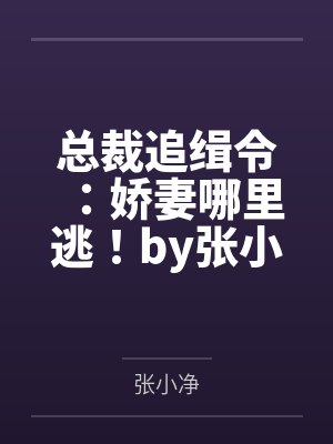 总裁追缉令：娇妻哪里逃！by张小净夏冬