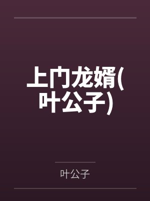 上门龙婿(叶公子)
