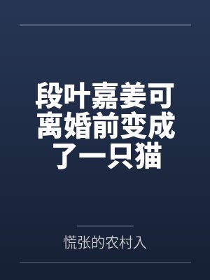 段叶嘉姜可离婚前变成了一只猫