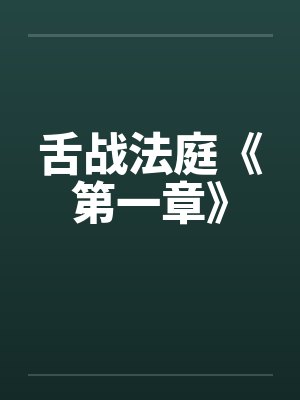 舌战法庭《第一章》 舌战法庭《第一章》