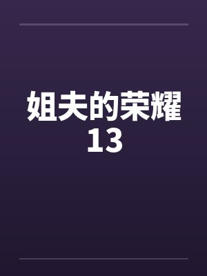 姐夫的荣耀13 姐夫的荣耀13