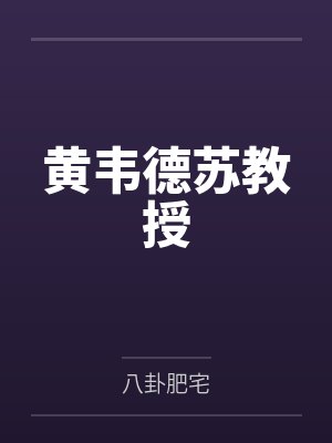 黄韦德苏教授