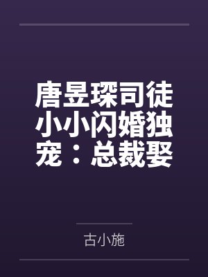 唐昱琛司徒小小闪婚独宠：总裁娶一赠一