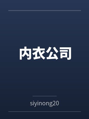 内衣公司